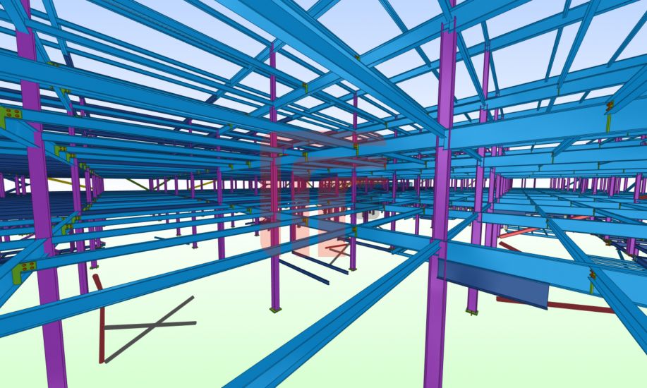 Modelo BIM de estrutura metálica
